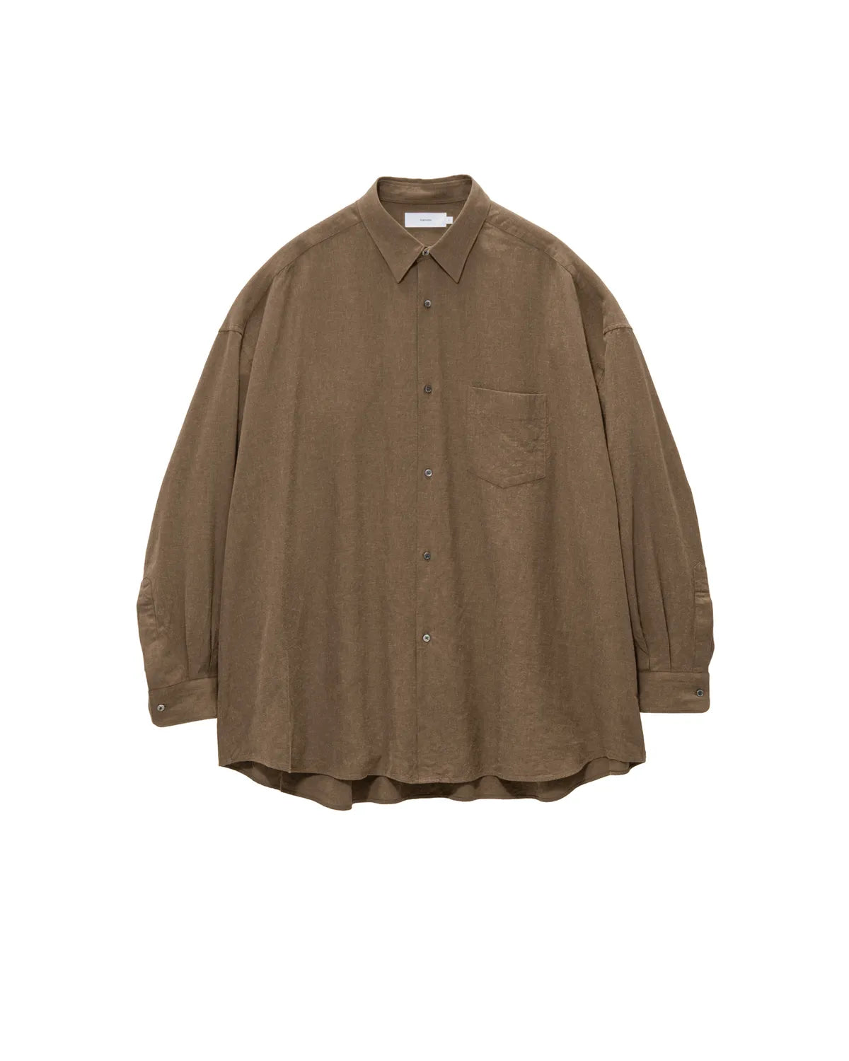 Graphpaper / Linen Cupro L/S Oversized Regular Collar Shirt (GM263-50310)
