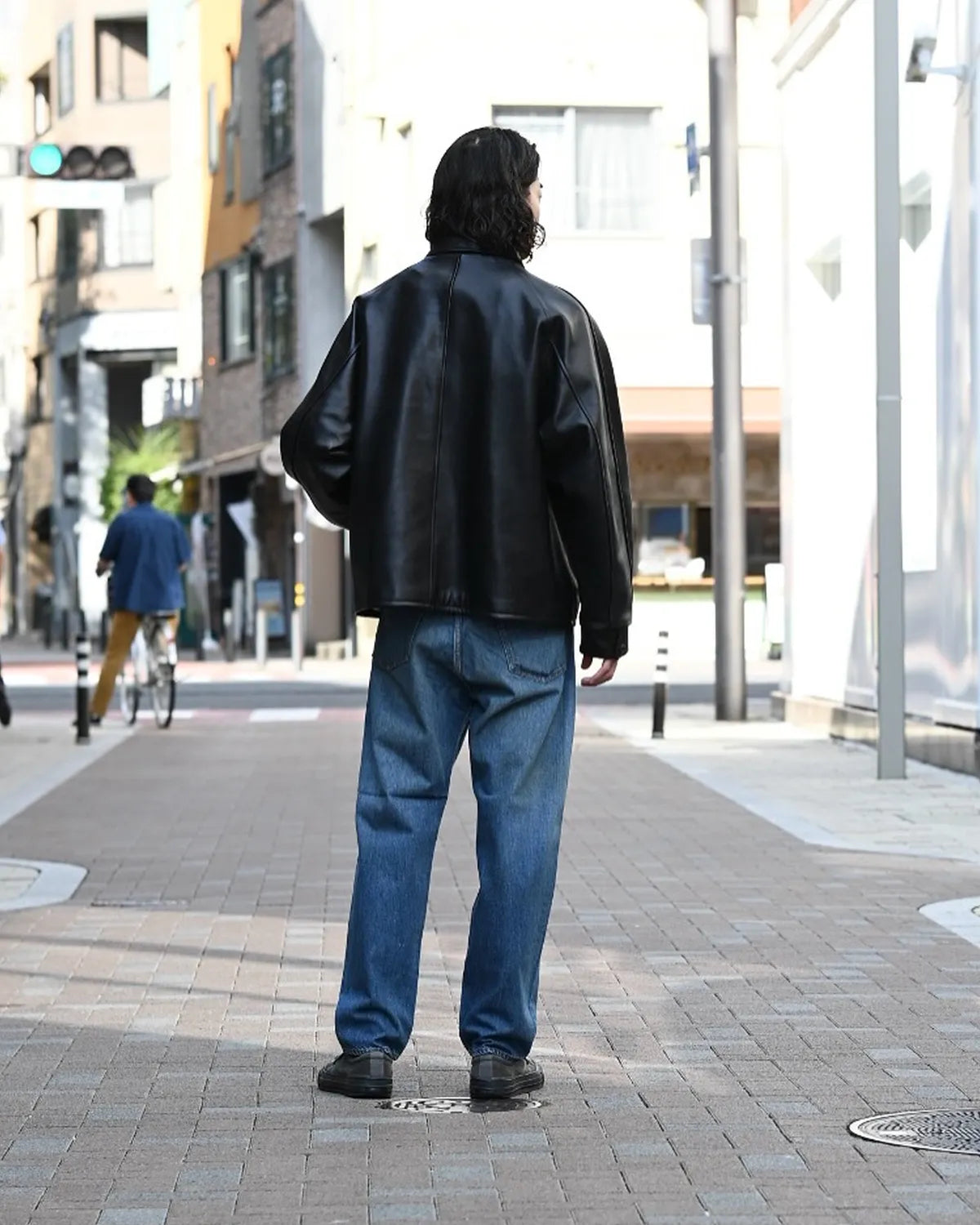 A.PRESSE / Leather Coach Jacket (25AAP-01-06)