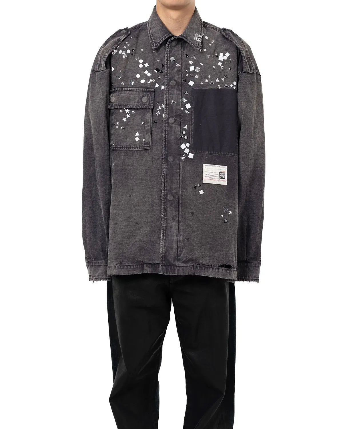 Maison MIHARA YASUHIRO / Embellished Military Shirt (A15SH087)
