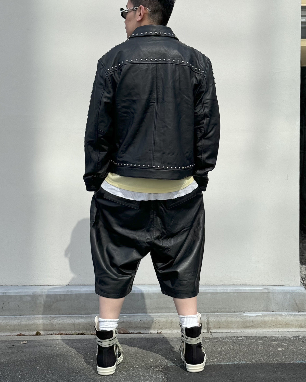 A Good Bad Influence / LAMB LEATHER SHORTS (AGBI-26SS-LPT04)