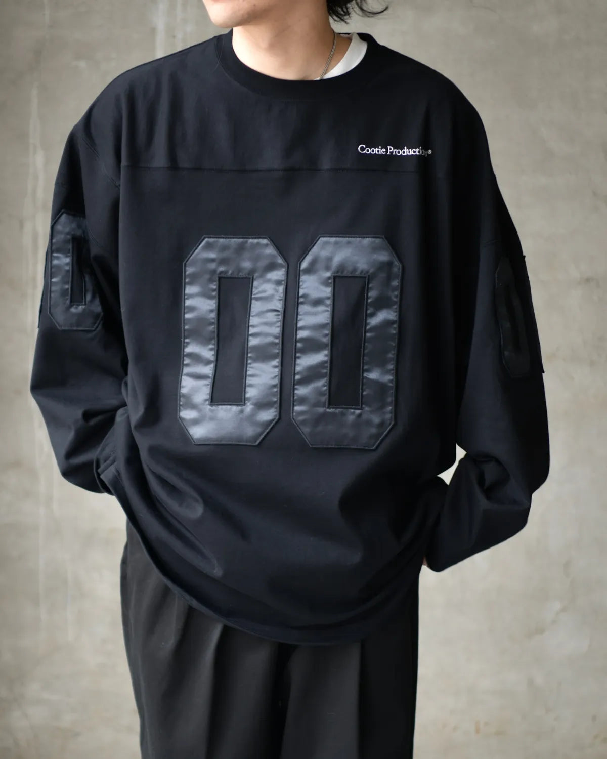 COOTIE PRODUCTIONS® / Plaited Jersey Football L/S Tee (CTE-26S307)
