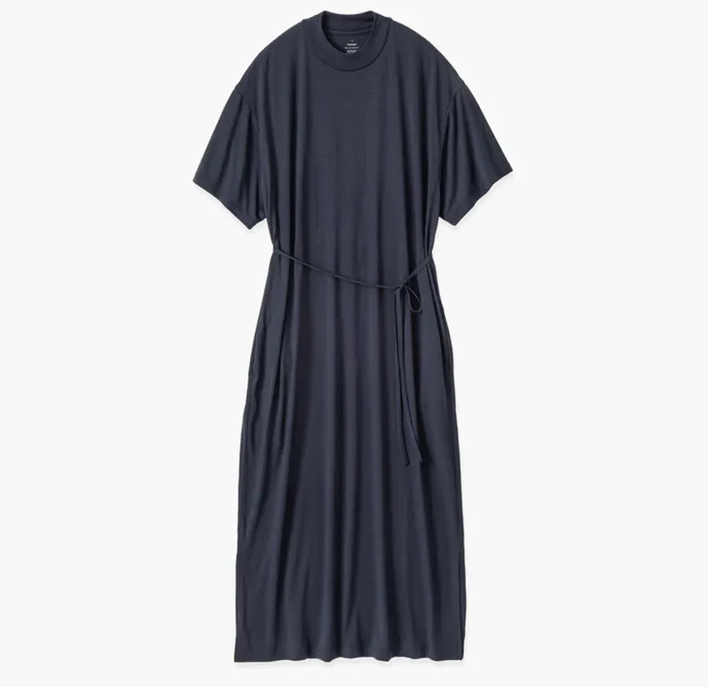 Graphpaper / Wool Cordura Jersey Mock Neck Dress (GL241-70132B )