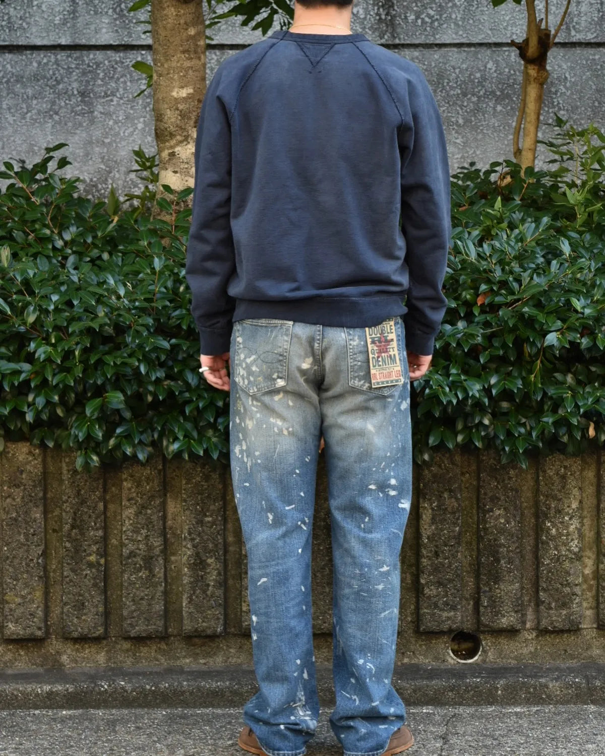 RRL / ガーメントダイド フレンチ テリー スウェットシャツ (MNRRKNI16820181)