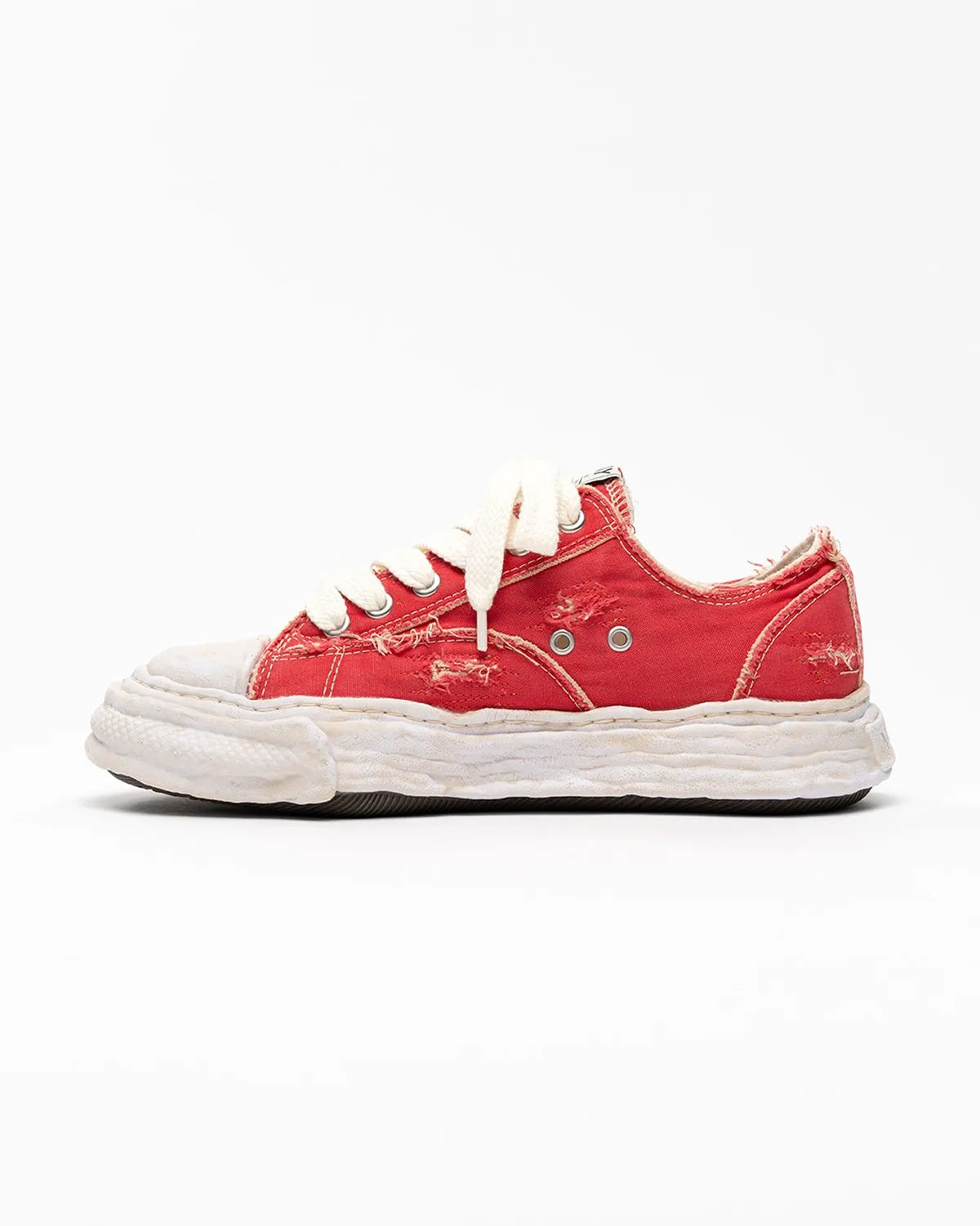 Maison MIHARA YASUHIRO / "PETERSON23" OG Sole Ripped Overdye Canvas Low-top Sneaker (A16FW723)