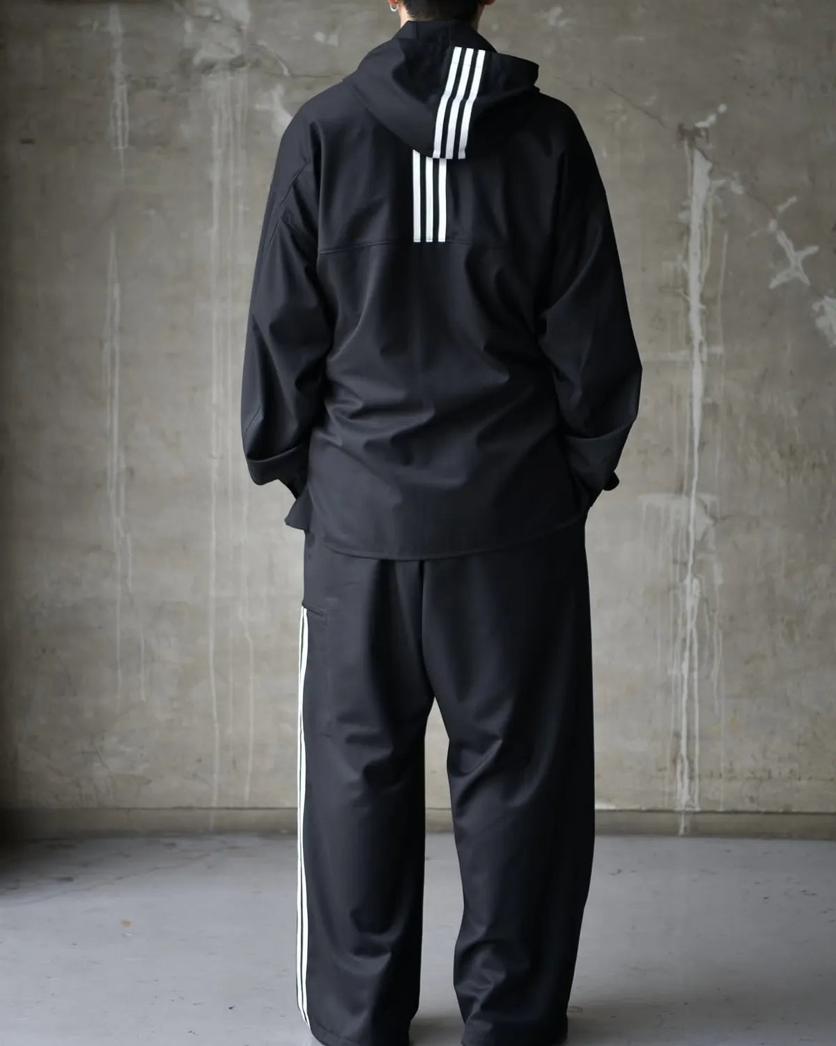 Y-3 / M REFINWOOL HOOD TOP 3STRP (JX7276-APPA25)