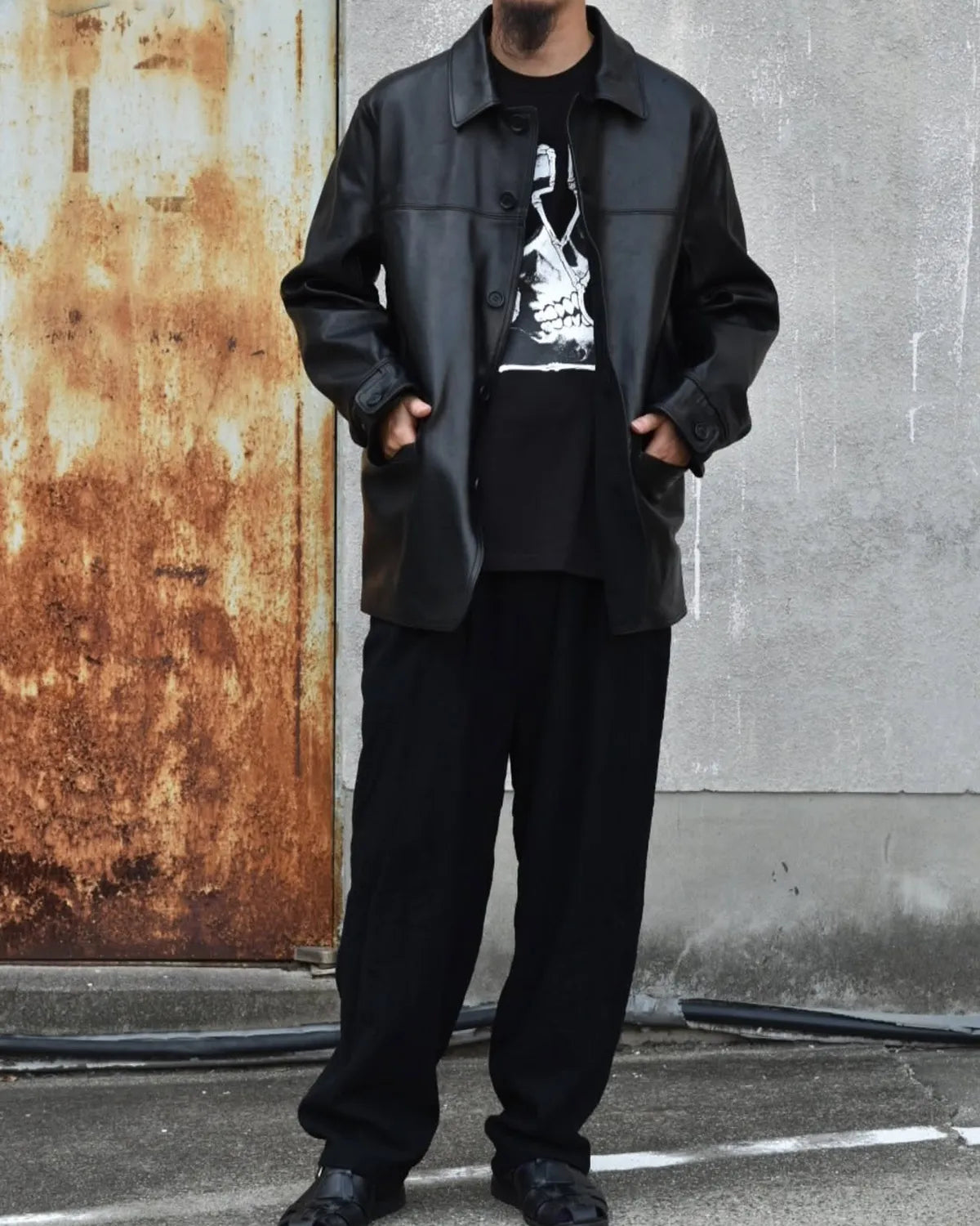 MASSES × Y's / LEATHER CAR COAT Ys (1259027014)
