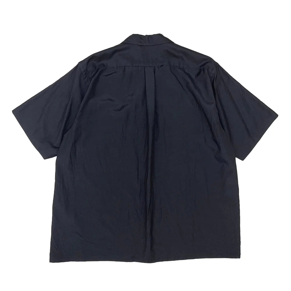 COMOLI / ウールシルク 半袖オープンカラーシャツ (Z01-02010)