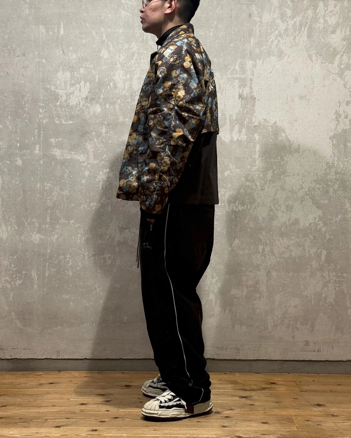 ALWAYS OUT OF STOCK / FLOWER PATTERN LIGHT BLOUSON JACKET (HA-025202101)