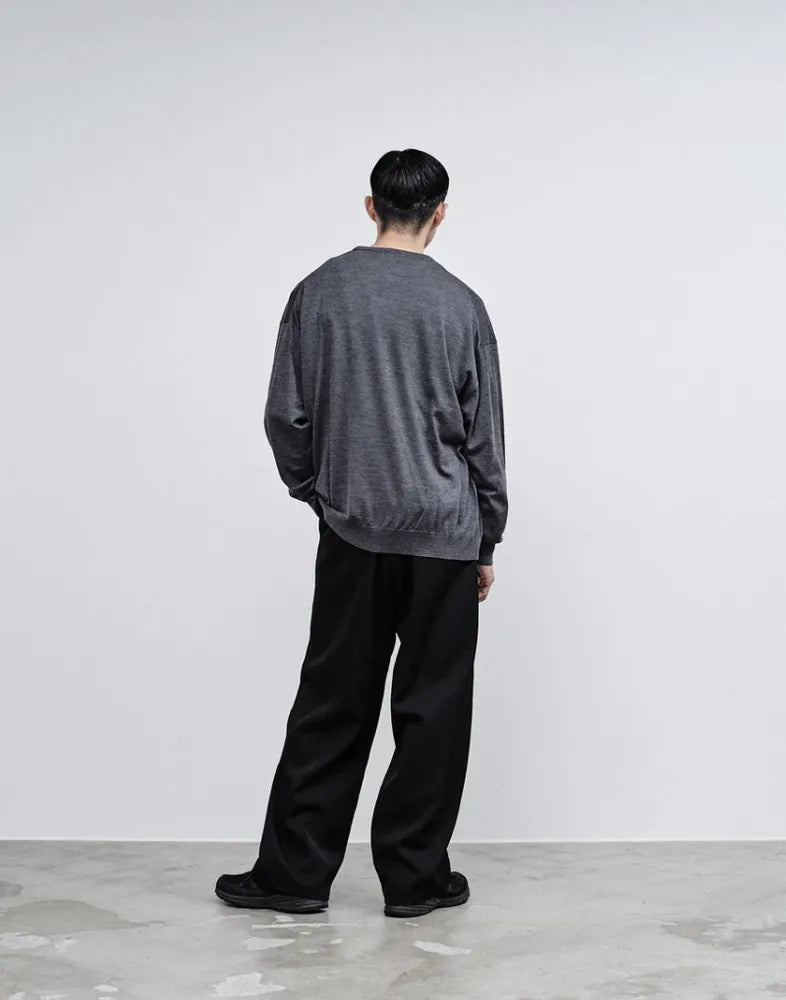Graphpaper / Oxford Pique Jersey L/S Oversized BD Shirt