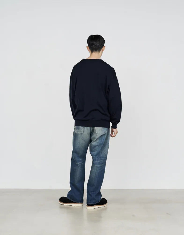 Graphpaper / Oxford Pique Jersey L/S Oversized BD Shirt