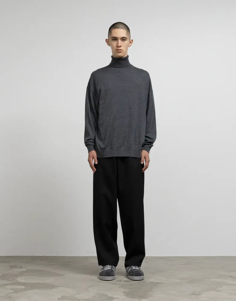 Graphpaper / Oxford Pique Jersey L/S Oversized BD Shirt
