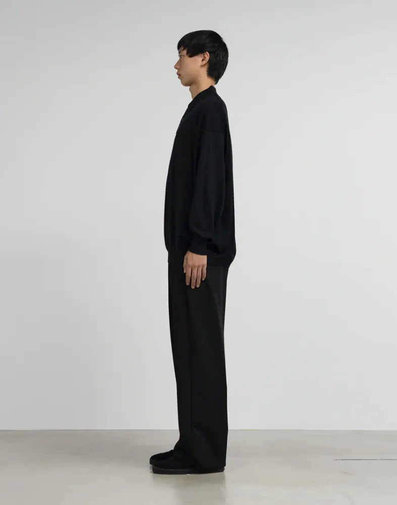 Graphpaper / Oxford Pique Jersey L/S Oversized BD Shirt