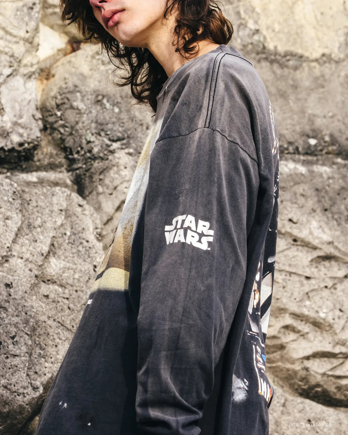©︎SAINT Mxxxxxx × STAR WARS / SW_LS TEE_DARTHVADER (SM-HR8-0000-C64)