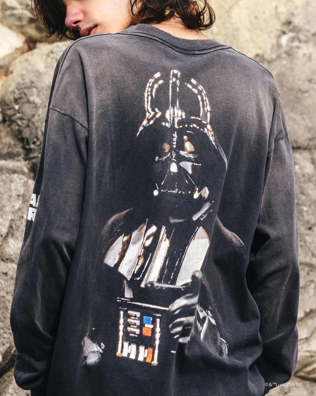 ©︎SAINT Mxxxxxx × STAR WARS / SW_LS TEE_DARTHVADER (SM-HR8-0000-C64)