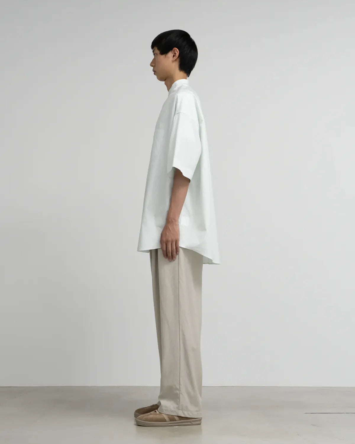 Graphpaper / ALUMO for GP S/S Oversized Band Collar Shirt (GM251-50098C)