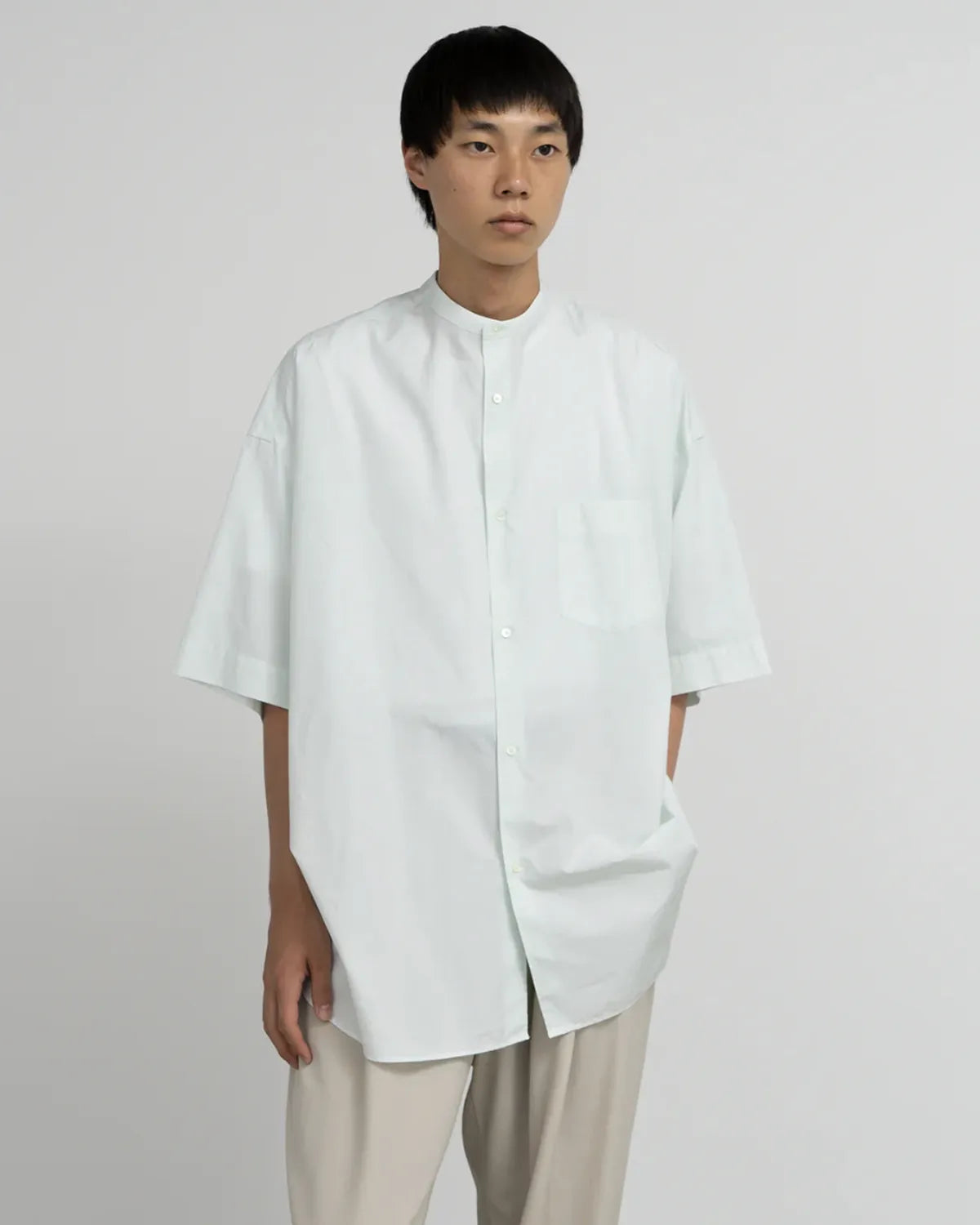 Graphpaper / ALUMO for GP S/S Oversized Band Collar Shirt (GM251-50098C)