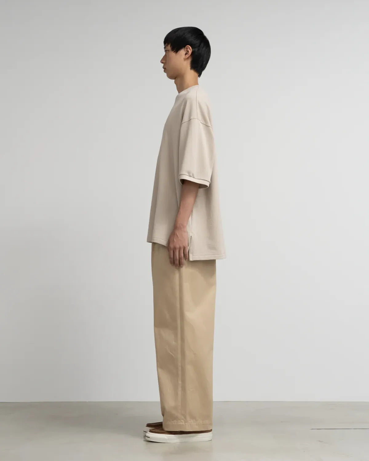 Graphpaper / Cotton Pique Jersey Crew Neck Tee (GM251-70058)