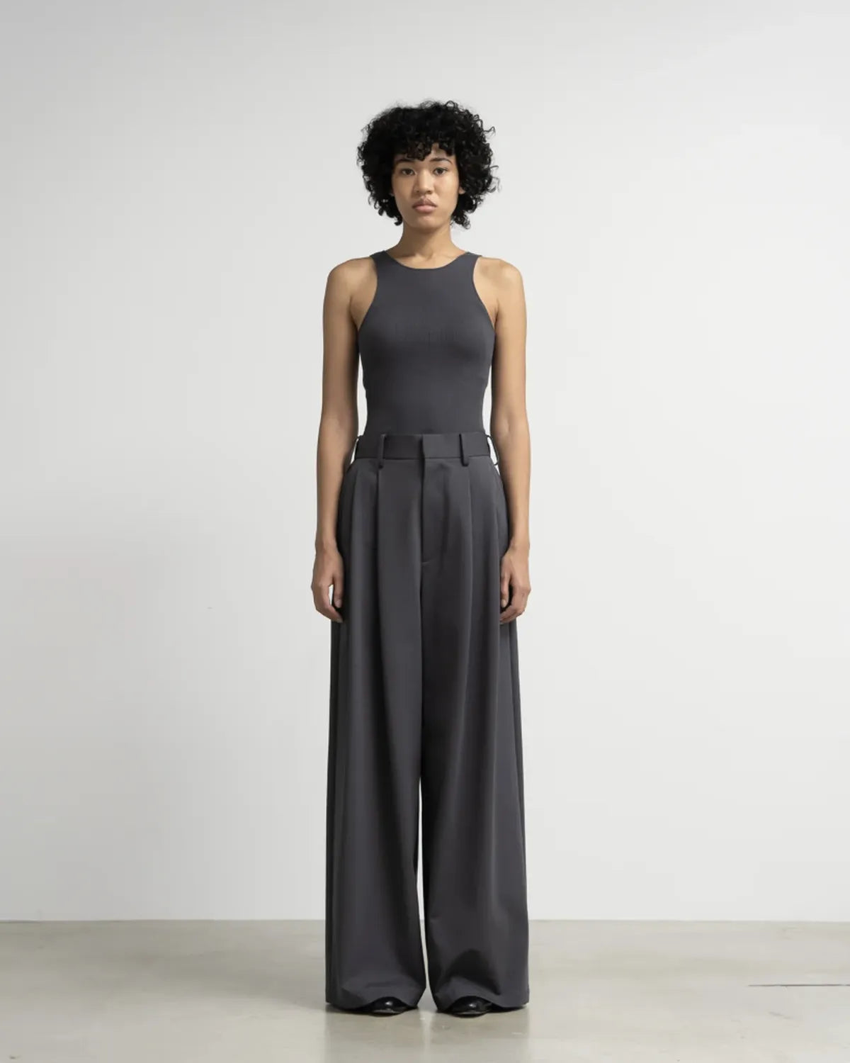 Graphpaper / Compact Ponte Two Tuck Wide Pants (GL253-40044B)