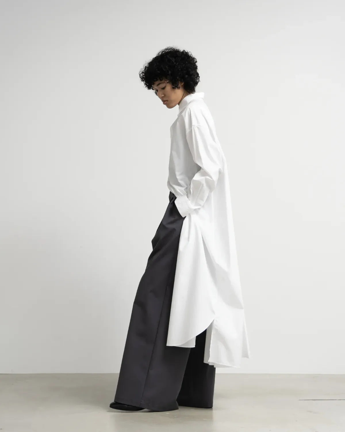 Graphpaper / Compact Ponte Two Tuck Wide Pants (GL253-40044B)