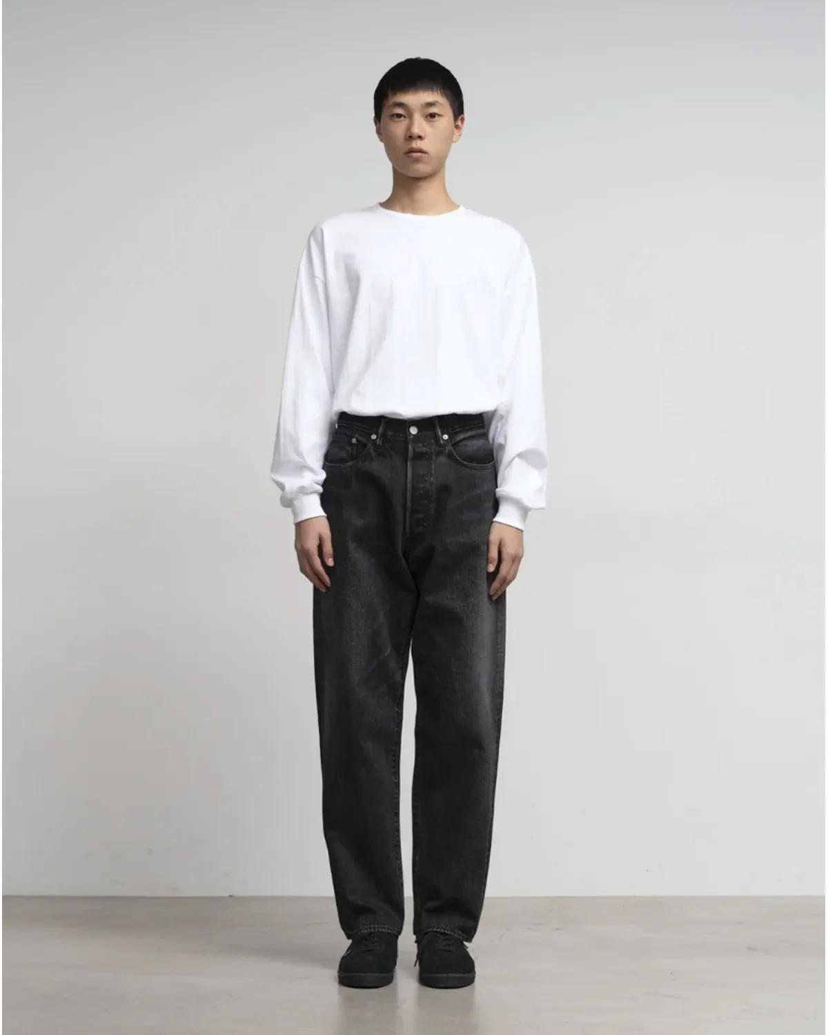 Graphpaper / Selvage Denim Five Pocket Tapered Pants (GU253-40058DB)