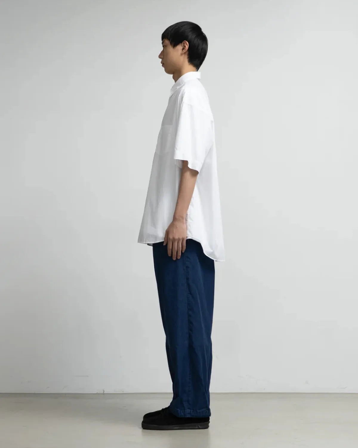 Graphpaper / SIDOGRAS indigo Poplin Track Pants (GM252-40047)