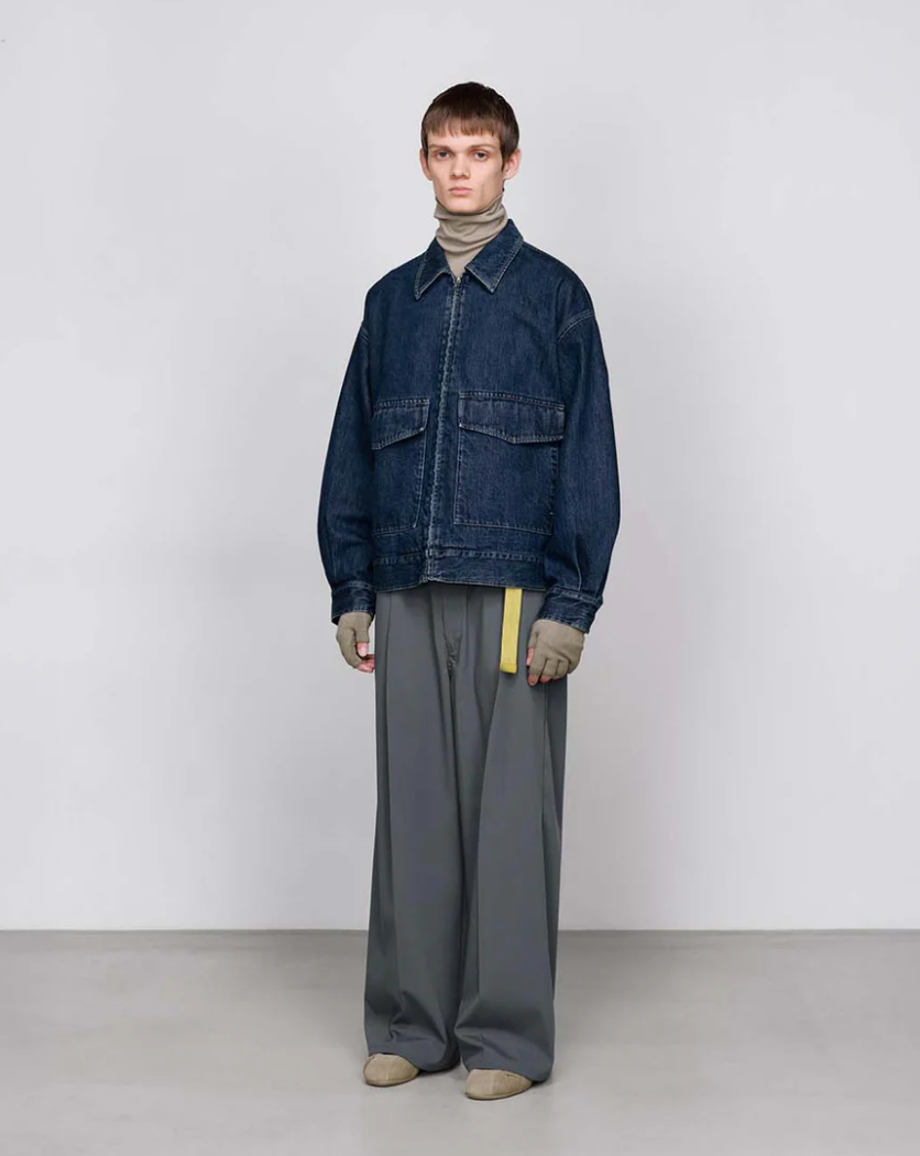 Graphpaper / Semi Dull Oxford Wide Trousers (GM253-40090B)