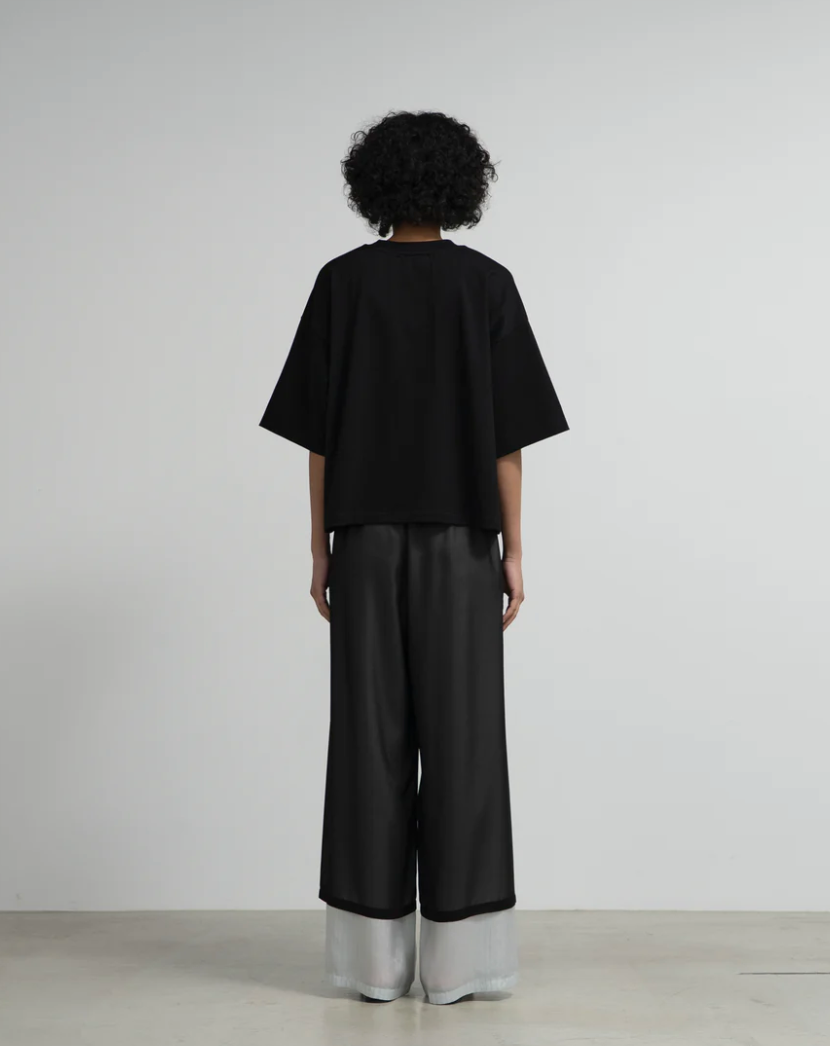 Graphpaper / Cupro Stripe Layrerd Sheer Pants (GL253-40416)