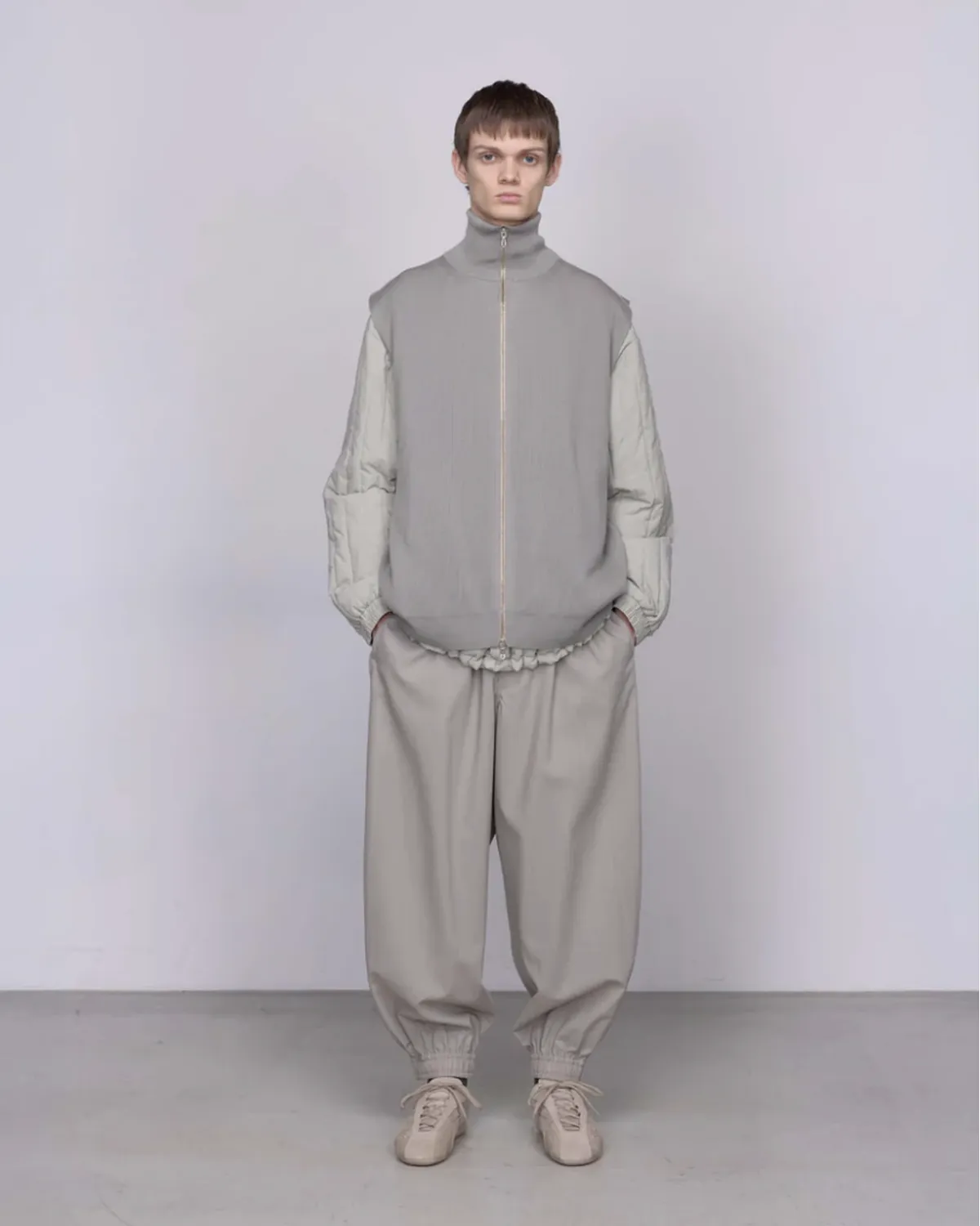 Graphpaper / Techno Wool Tropical Kung-Fu Pants (GM253-40376)