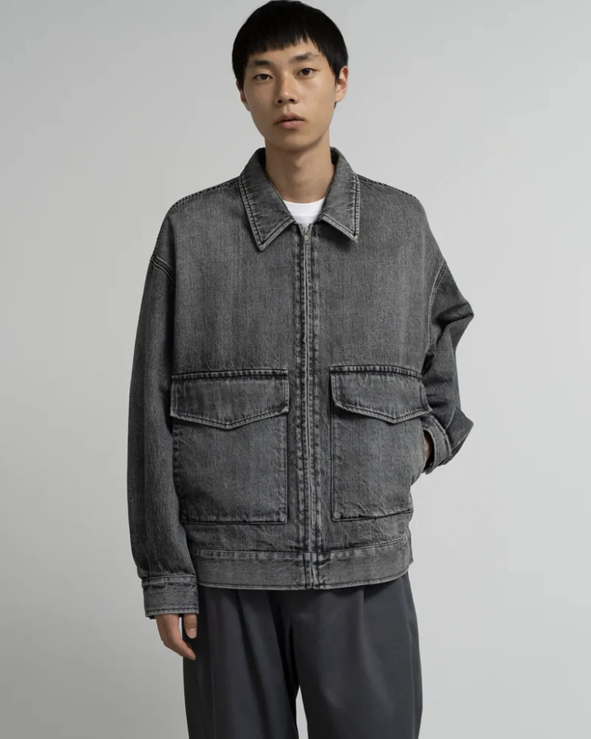 Graphpaper / Selvage Denim Zip Jacket (GM253-20056LB)