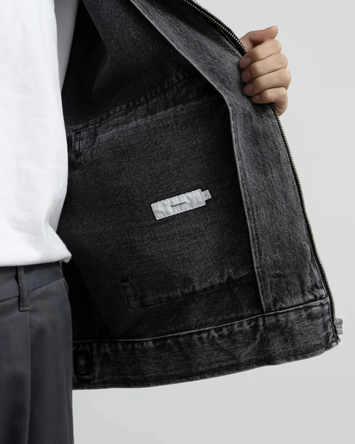 Graphpaper / Selvage Denim Zip Jacket (GM253-20056LB)