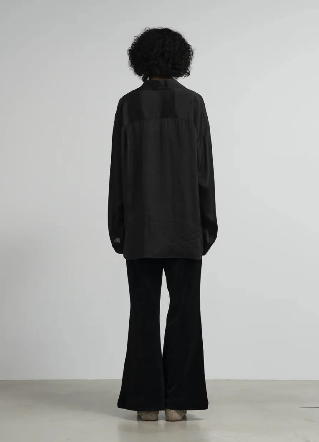 Graphpaper / Cupro Stripe Skipper Blouse (GL253-50415)