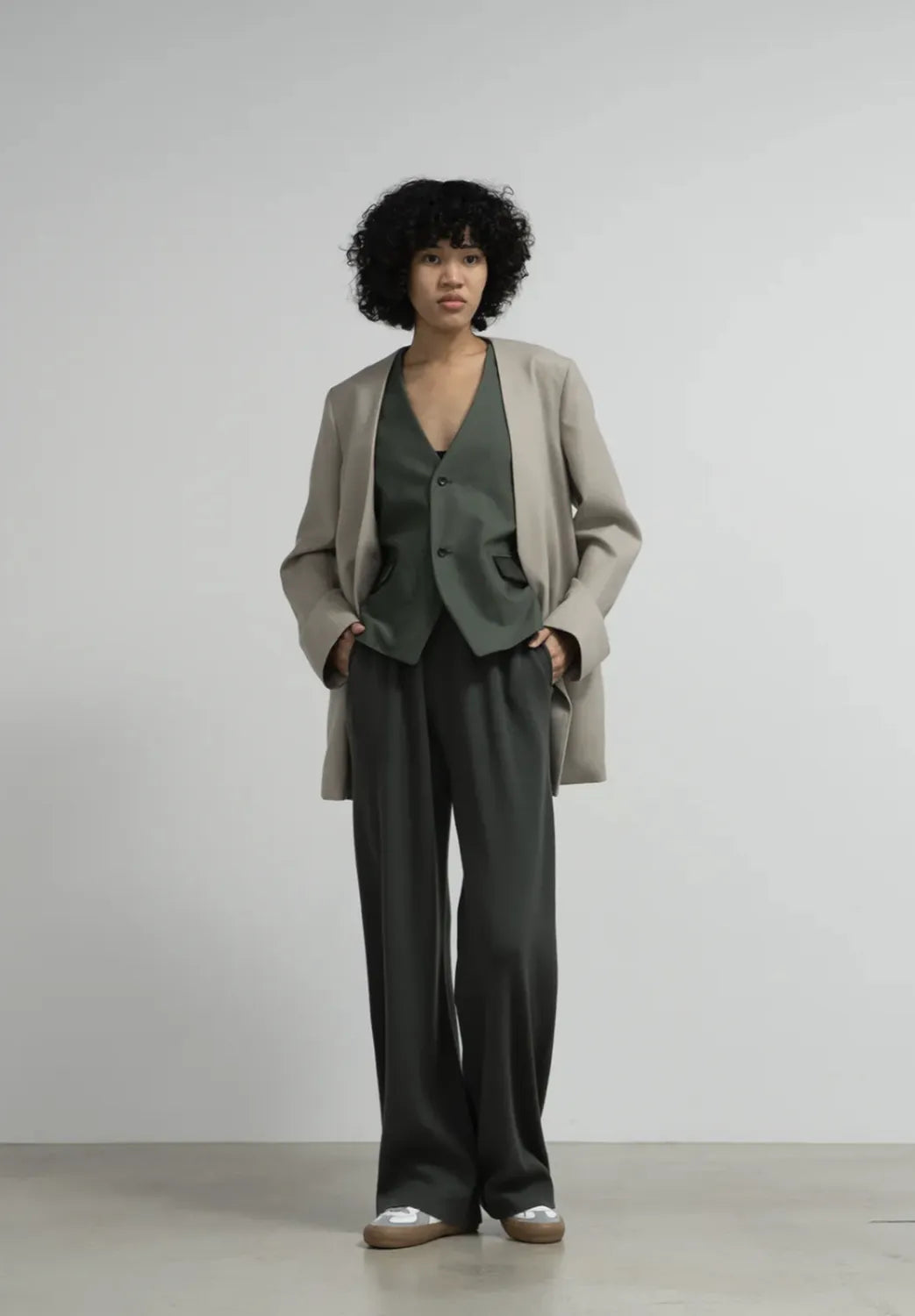 Graphpaper / Mercerized Fine Wool Knit Pants (GL253-80465)