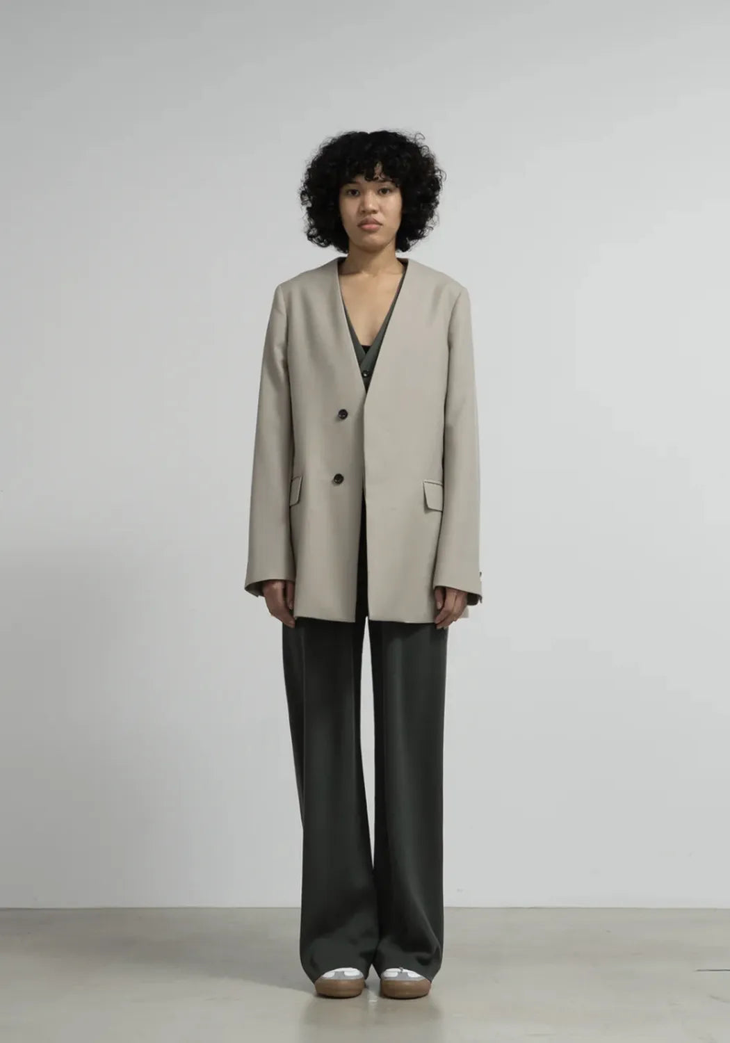 Graphpaper / Mercerized Fine Wool Knit Pants (GL253-80465)