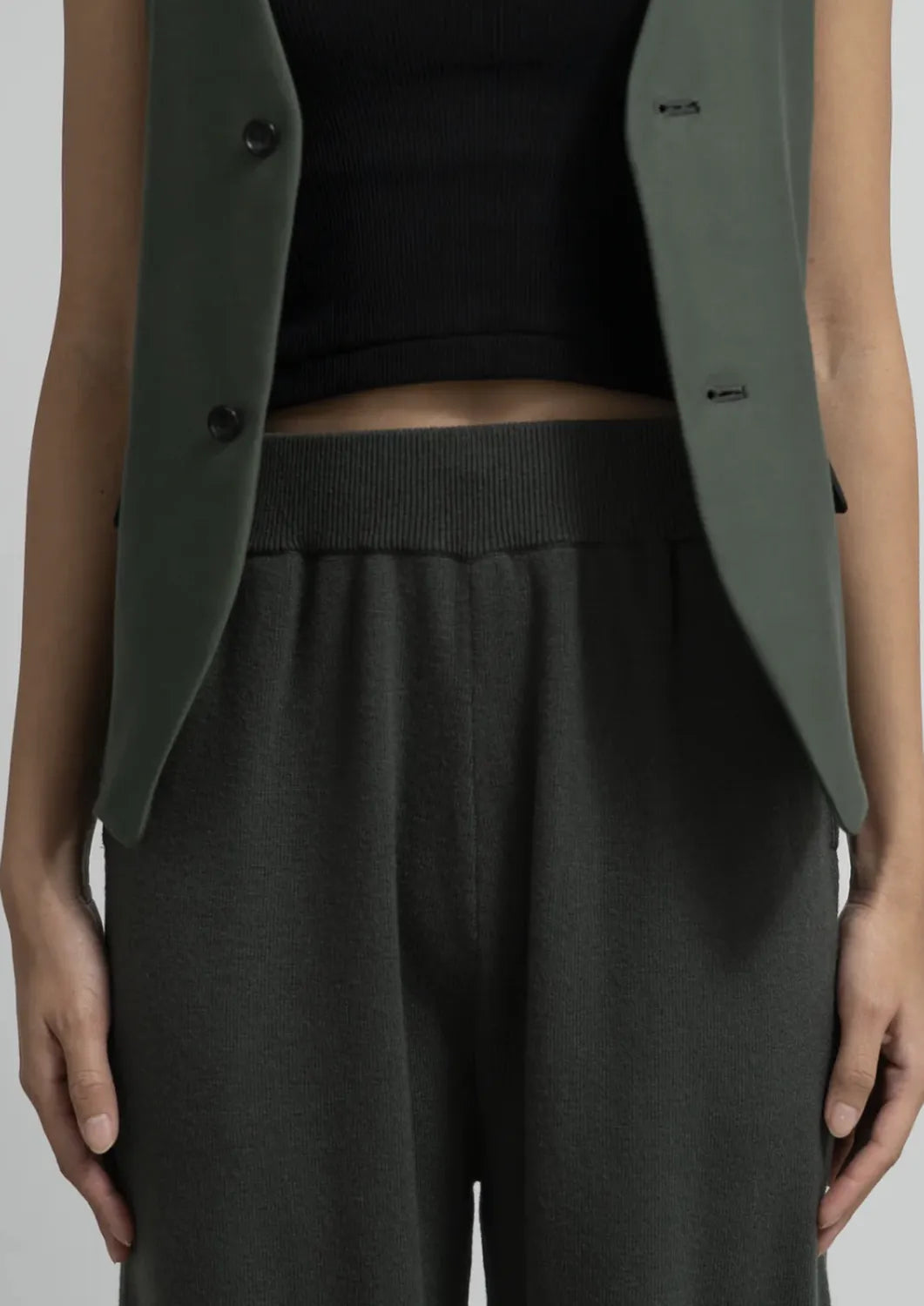 Graphpaper / Mercerized Fine Wool Knit Pants (GL253-80465)