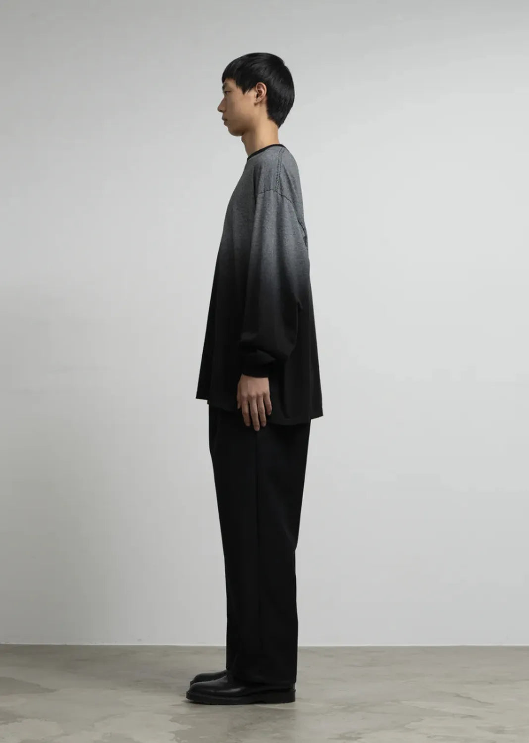 Graphpaper / Gradient Border L/S Tee (GU253-70511)
