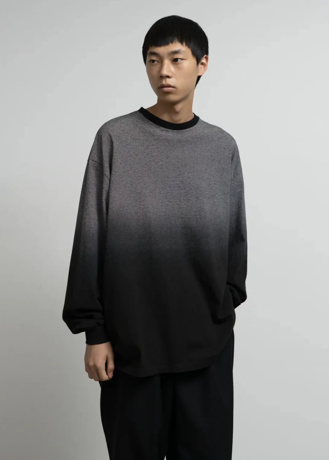 Graphpaper / Gradient Border L/S Tee (GU253-70511)