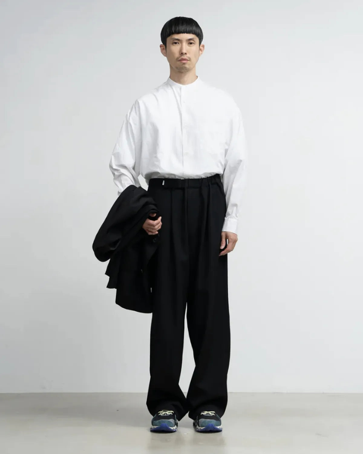Graphpaper / Scale Off Wool Wide Chef Pants (GM253-40176B)