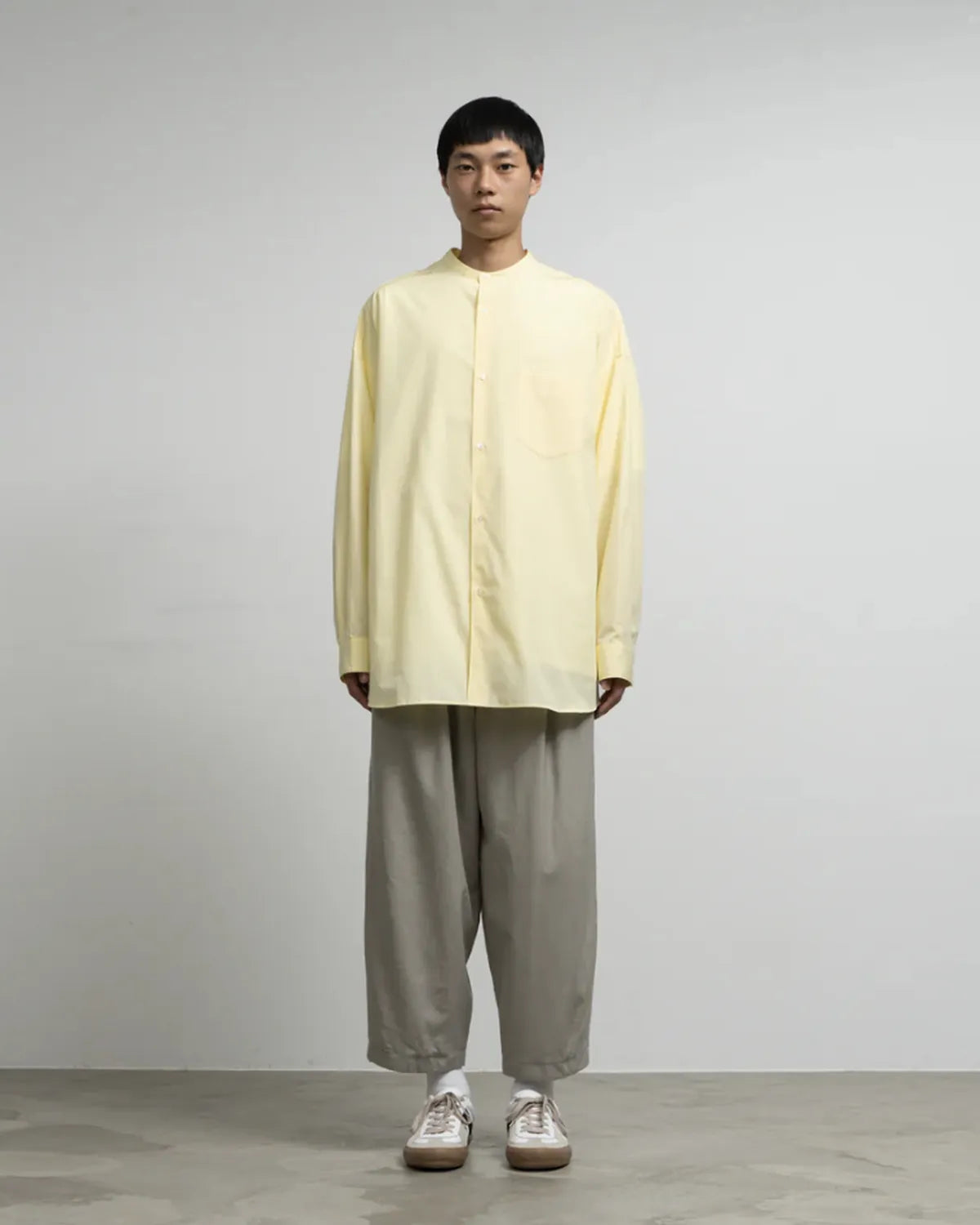Graphpaper / ALUMO for GP L/S Oversized Band Collar Shirt (GM253-50296)