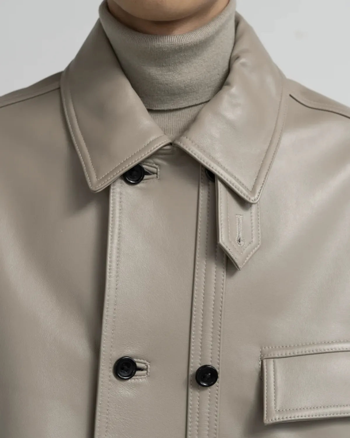 Graphpaper / Sheep Leather Corbusier Jacket (GM253-30444)