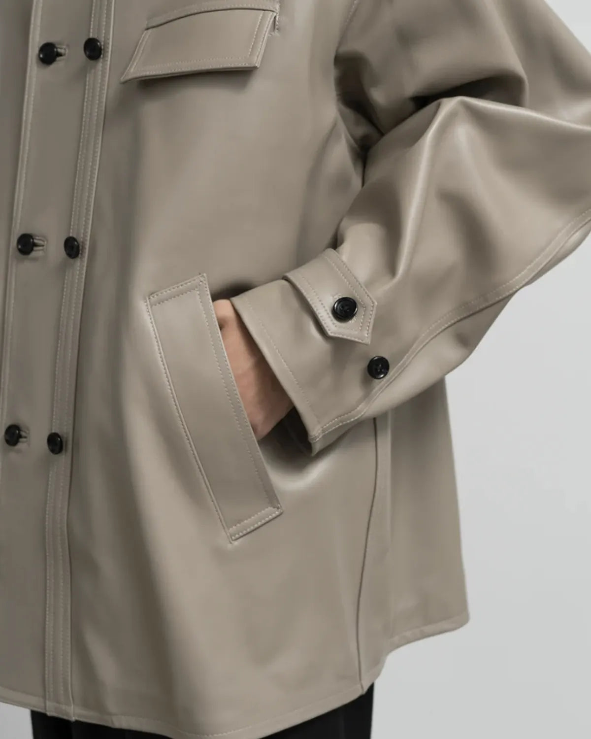 Graphpaper / Sheep Leather Corbusier Jacket (GM253-30444)