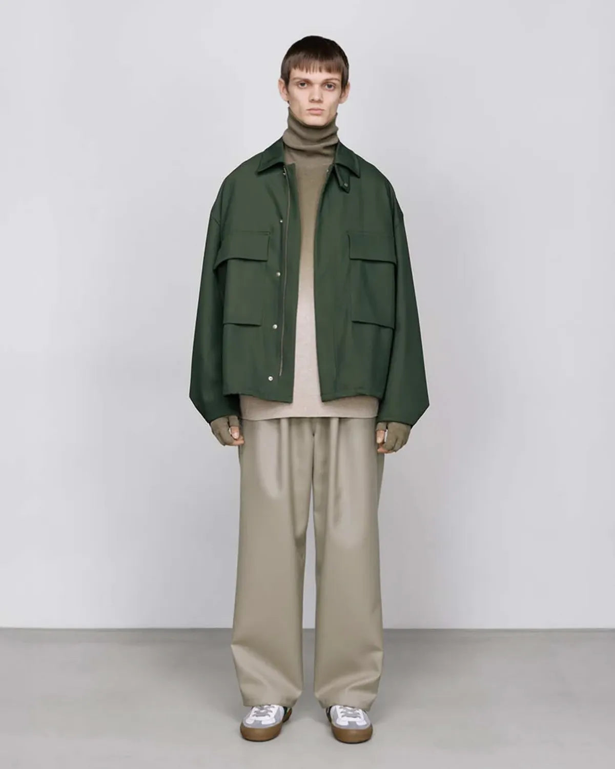 Graphpaper / Scale Off Flannel Chef Track Pants (GM253-40356)