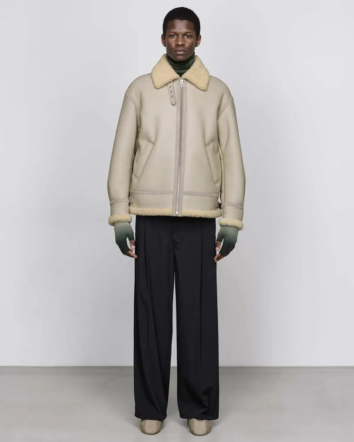 Graphpaper / Sheep Mouton B-3 Flight Jacket (GM253-30454)