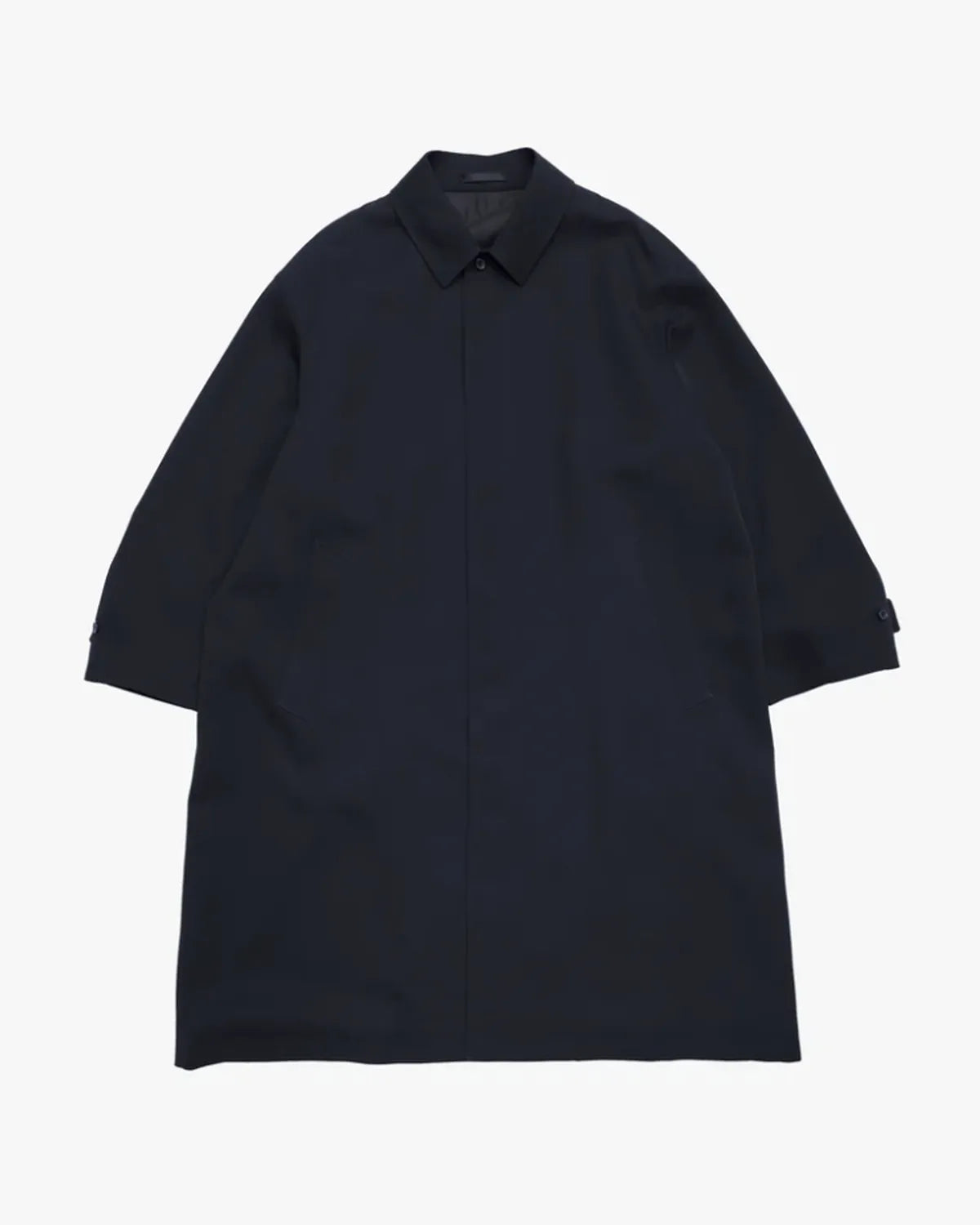 Graphpaper / Scale Off Wool Balmacaan Coat (GM253-10170B)