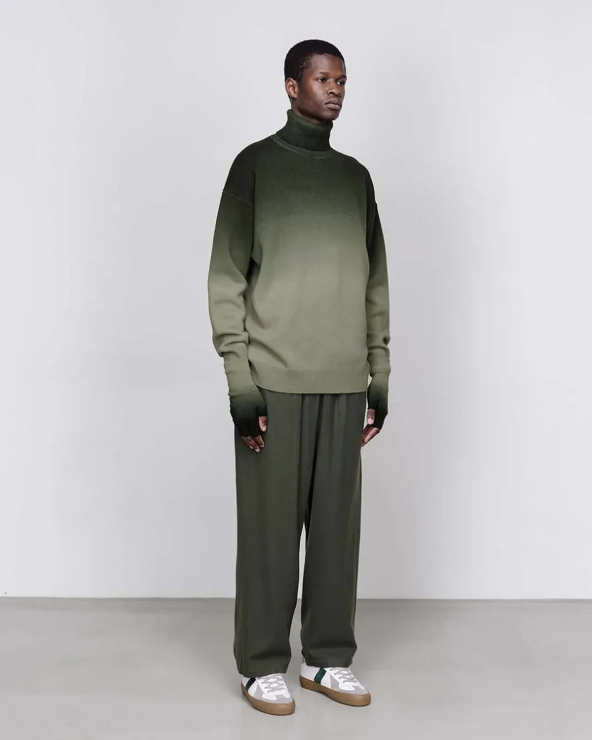 Graphpaper / Gradient Dyed Wool High Neck Knit (GU253-80491)