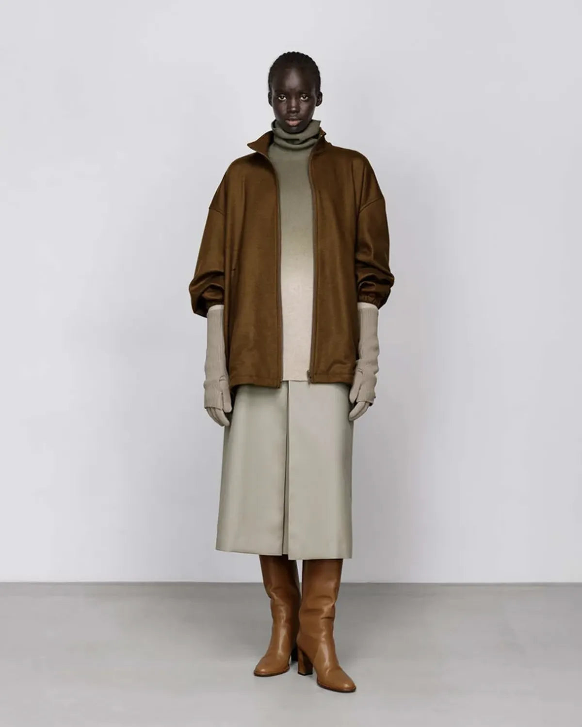 Graphpaper / Gradient Dyed Wool High Neck Knit (GU253-80491)