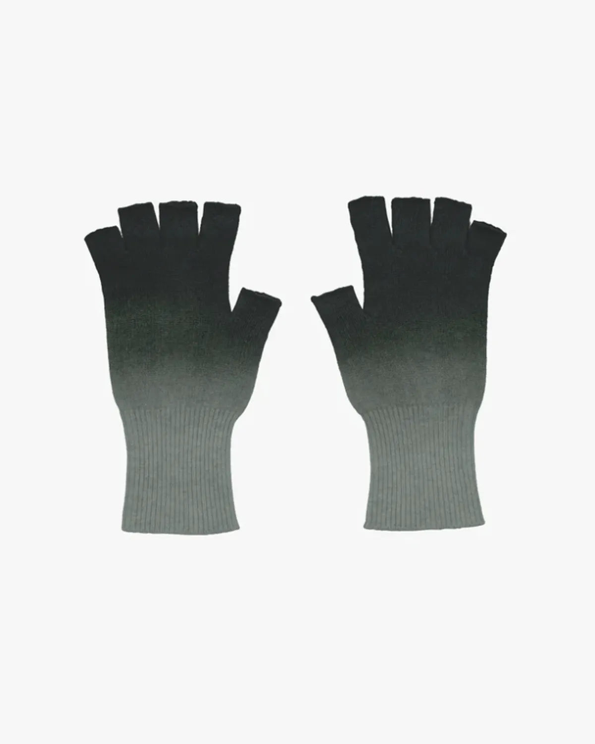 Graphpaper / Gradient Dyed Wool Knit Fingerless Gloves (GU253-90493)