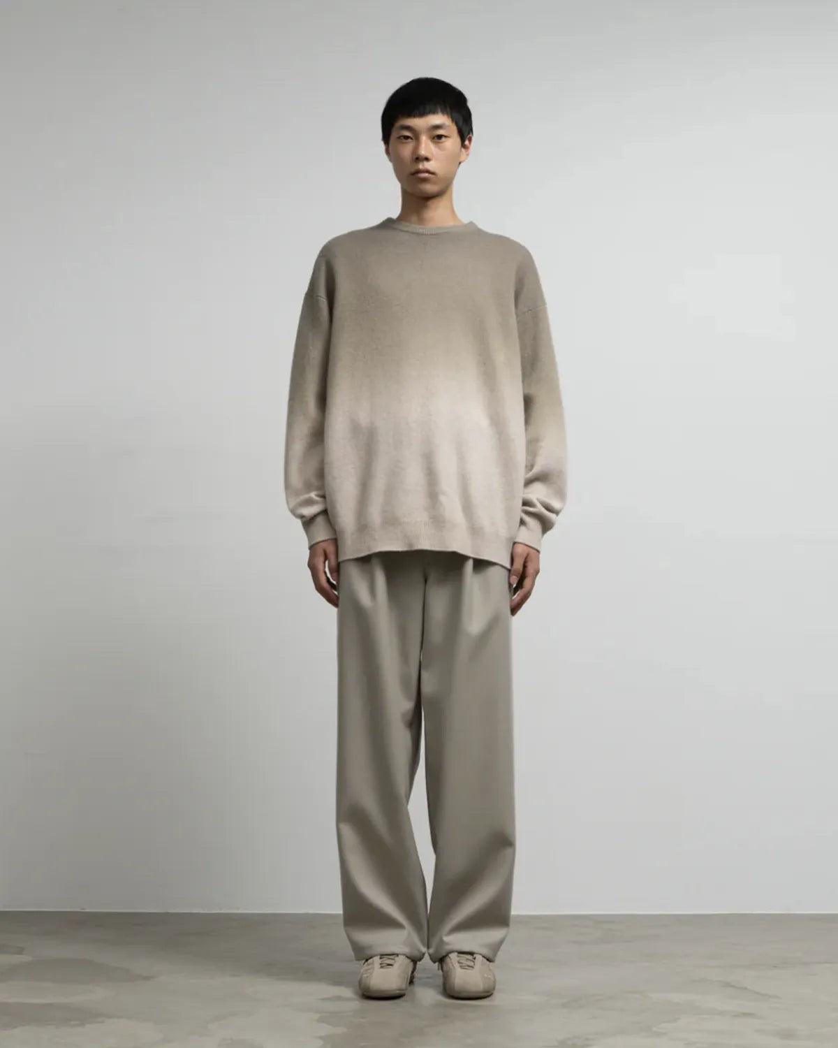 Graphpaper / Gradient Dyed Wool Crew Neck Knit (GU253-80492)