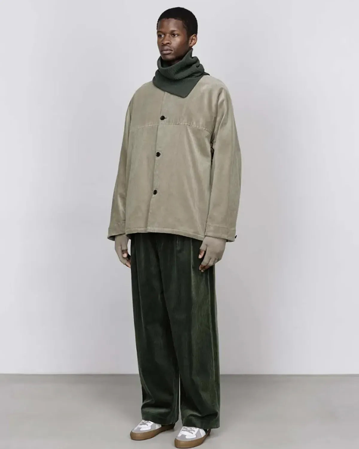 Graphpaper / Suvin Corduroy Collarless Jacket (GU253-30365)
