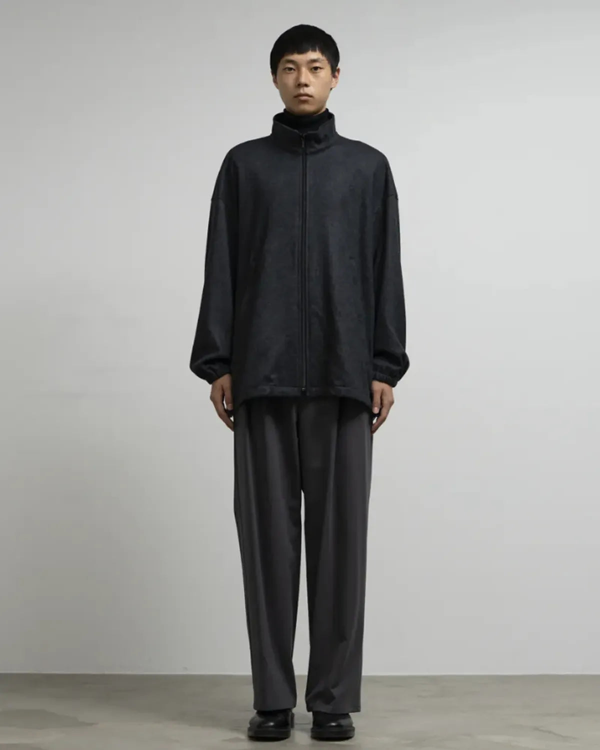 Graphpaper / Wool Smooth Flannel Track Blouson (GU253-30220B)