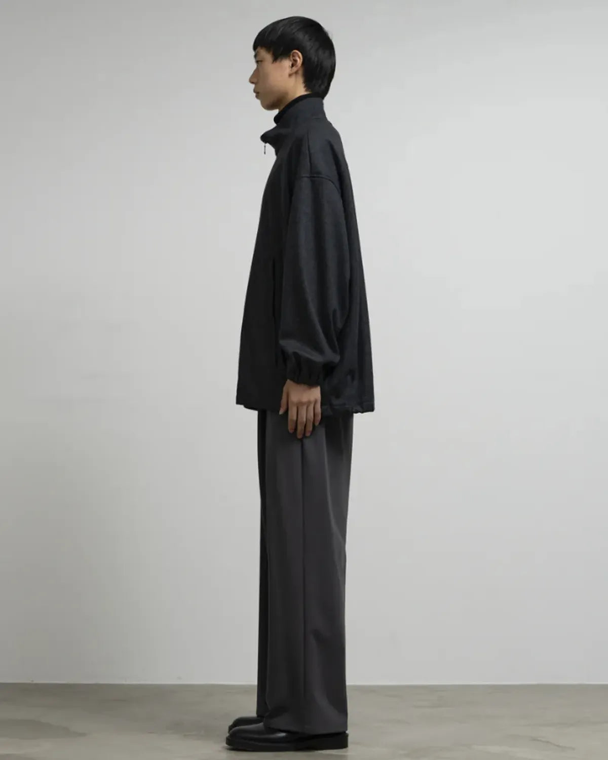 Graphpaper / Wool Smooth Flannel Track Blouson (GU253-30220B)